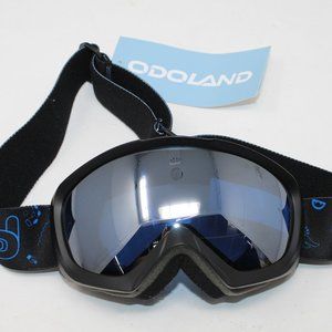 Odoland Ski Goggles NWT Adult Adjustable Size Black Tinted Snowboard Lenses